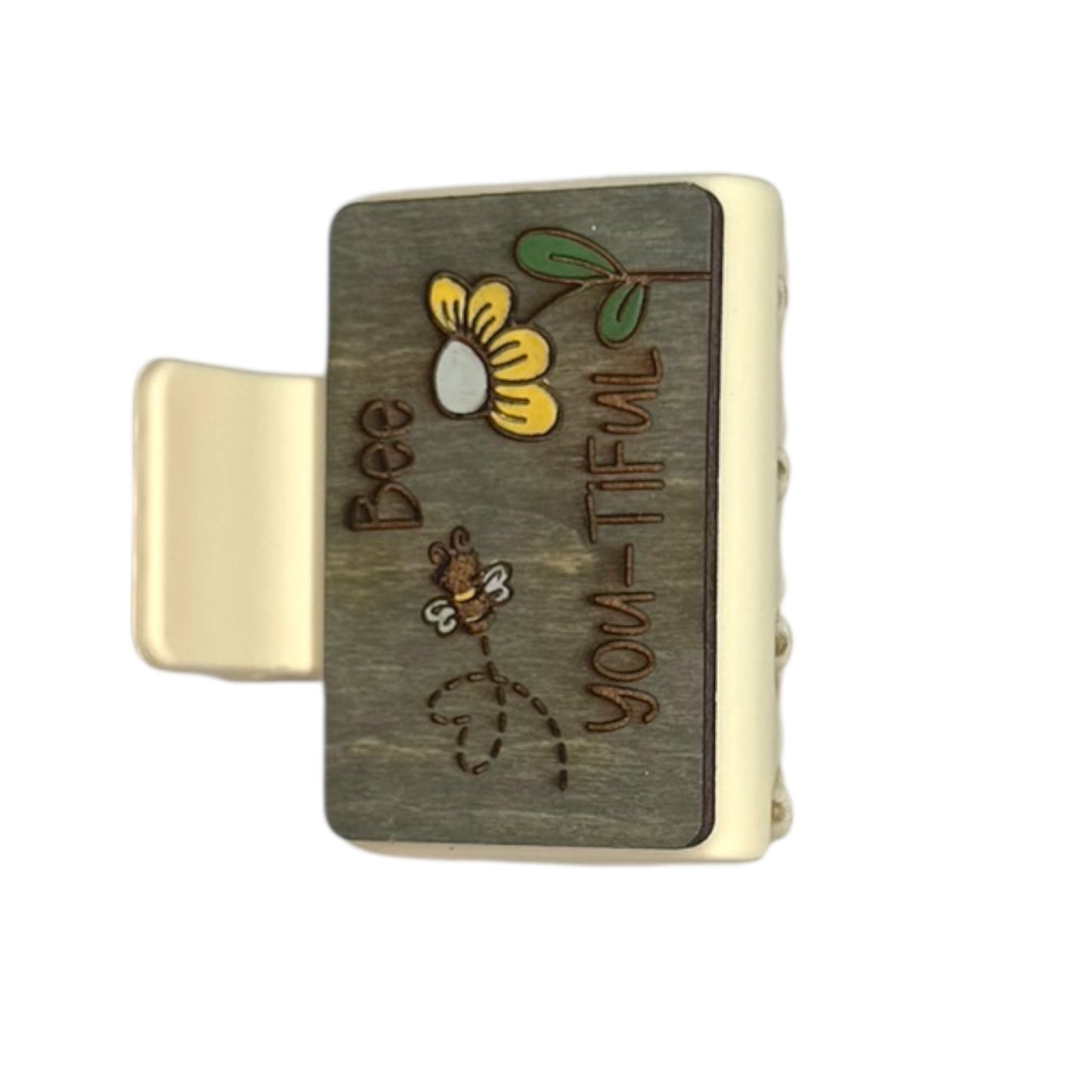 Bee You-Tiful Hair Claw Clip - Small 2"