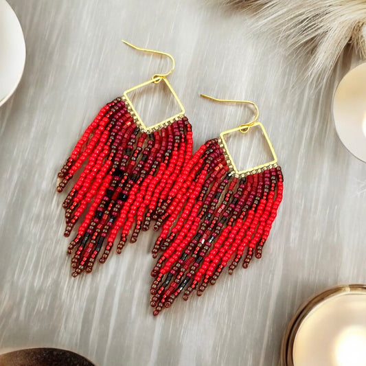 Ruby earrings