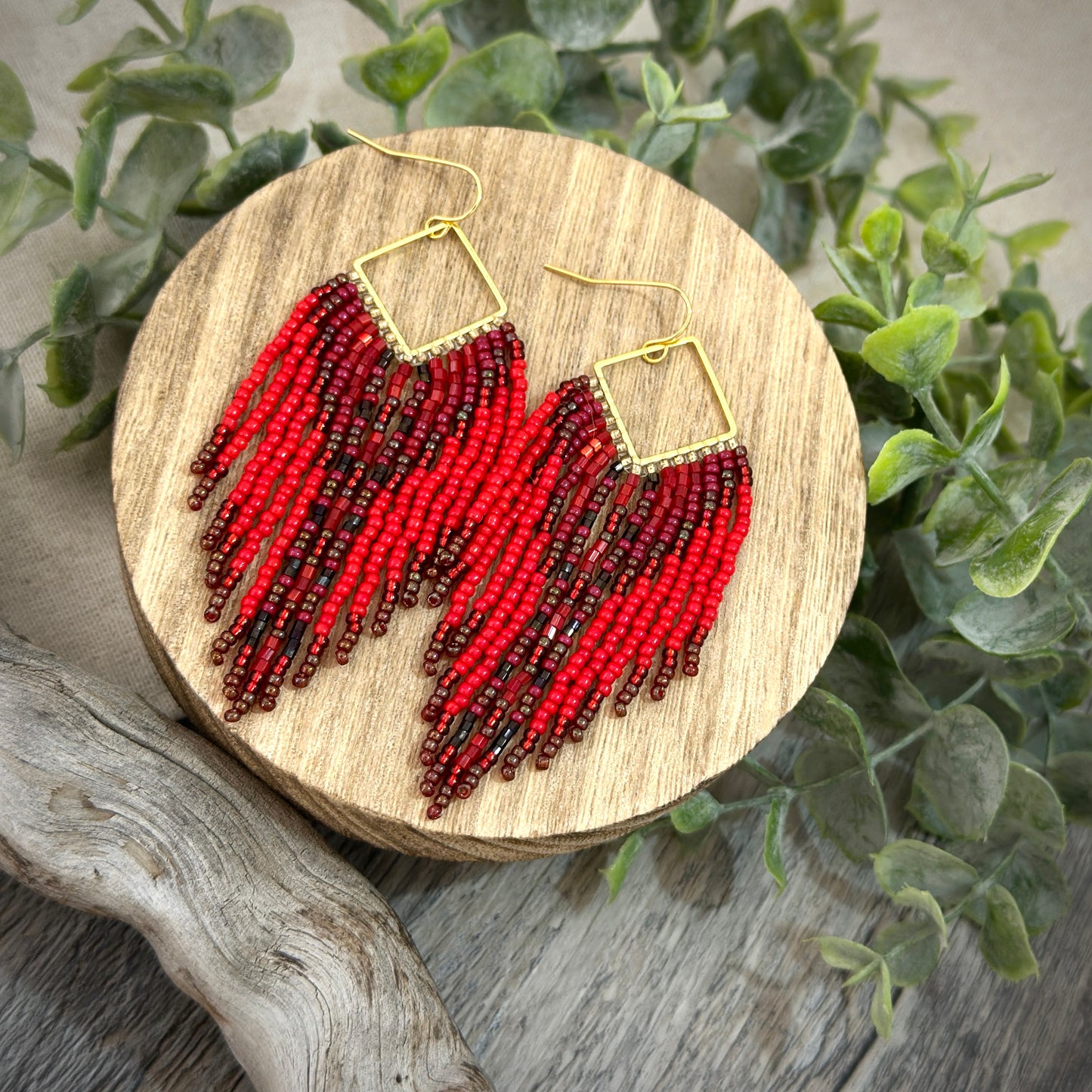 Ruby earrings