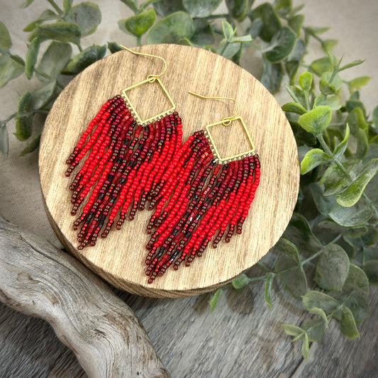 Ruby earrings