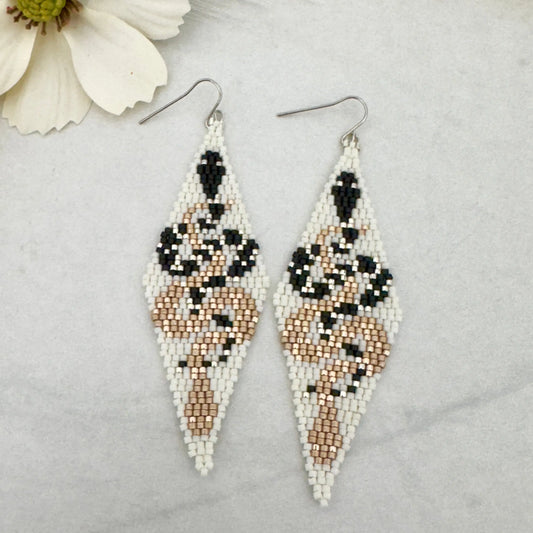 Twin Serpent Beaded Earrings Andrea