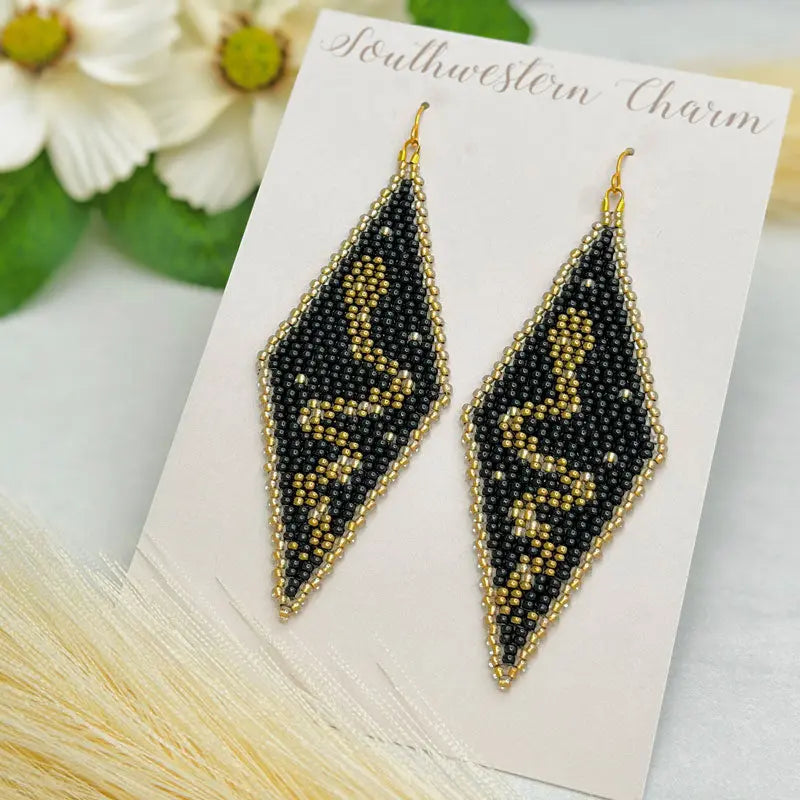 Serpent Beaded Earrings Andrea