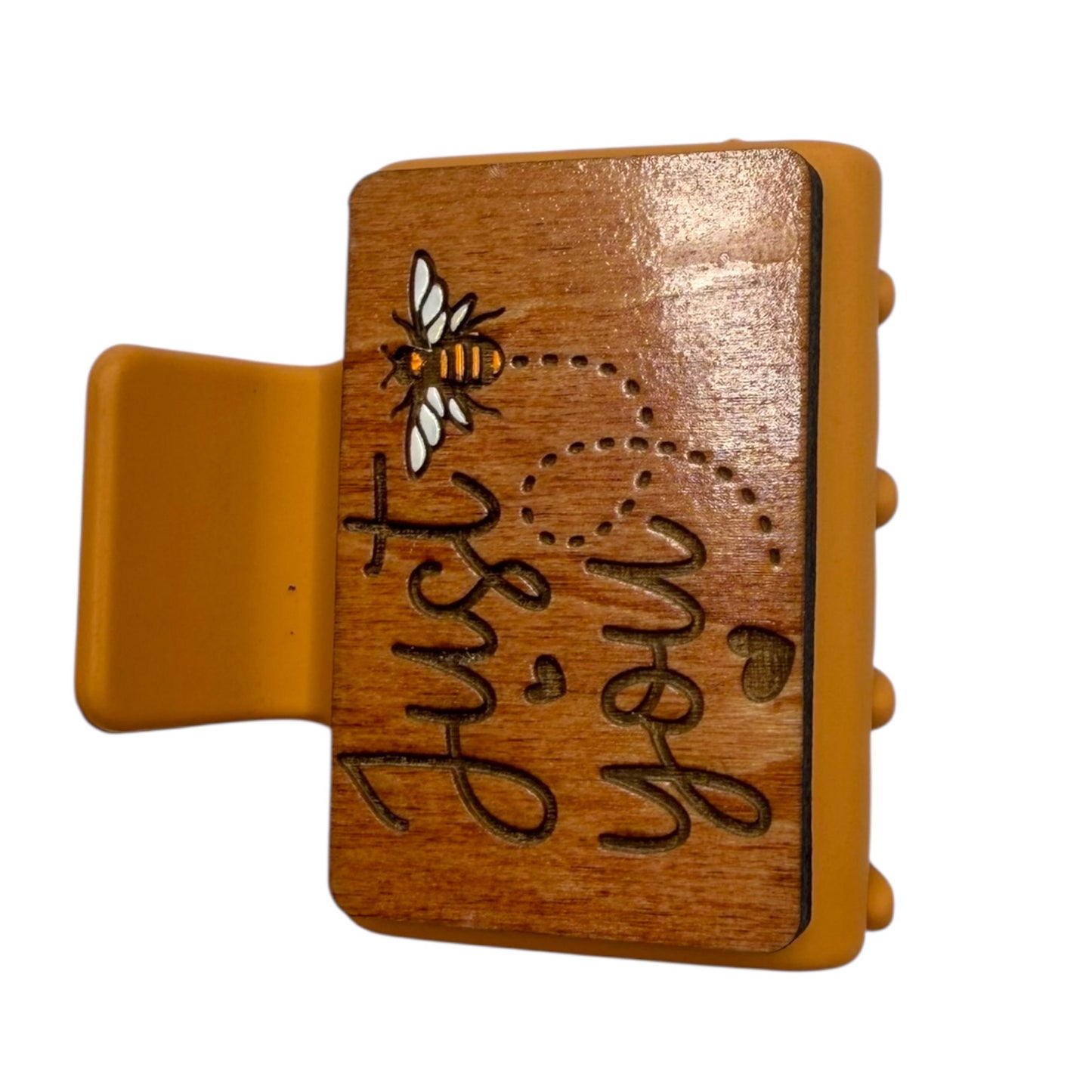 Just Bee You - Small Engraved Hair Claw