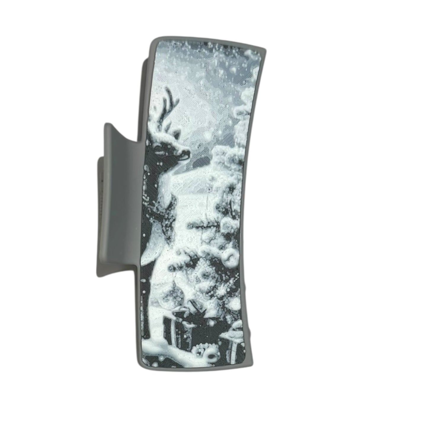 Reindeer Christmas Hair Claw Clip - Large 4”