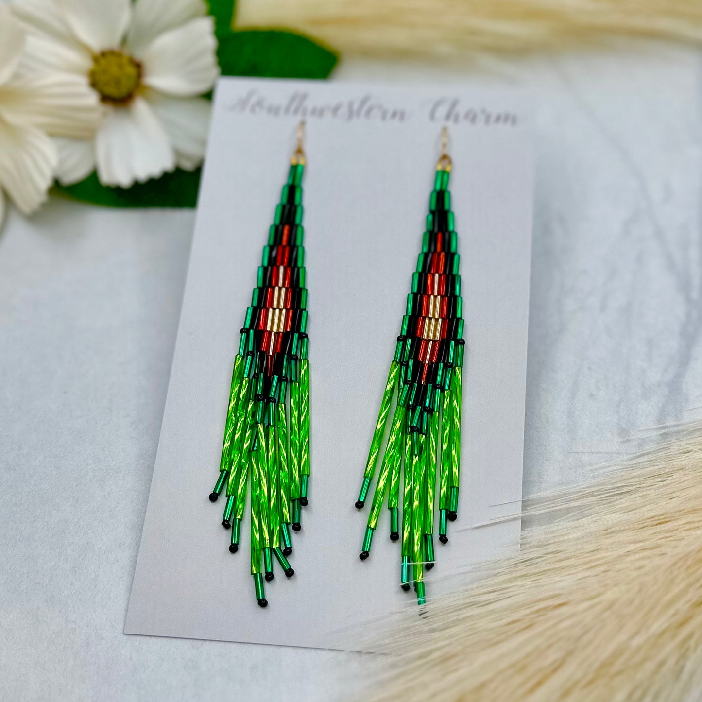 Rodeo Beaded Earrings - Southwestern Charm
