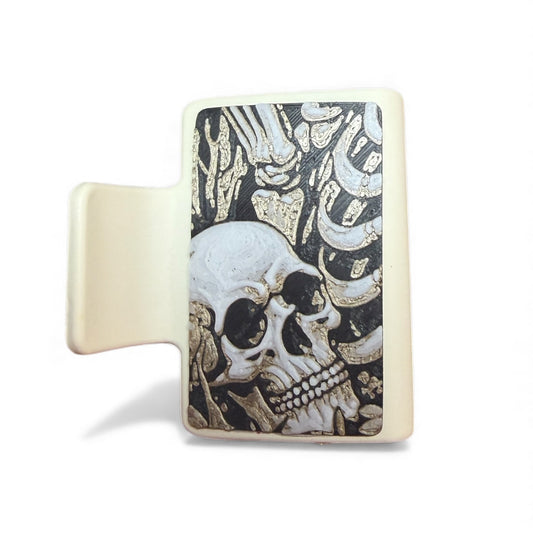 Skeleton Small Hair Claw Clip
