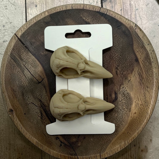 Crow Skull Hair Clip