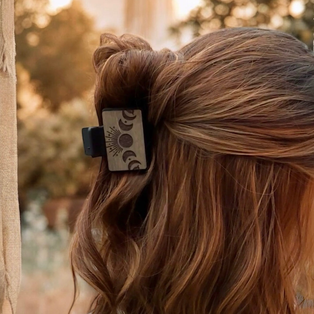 Moon Phase Hair Claw Clip