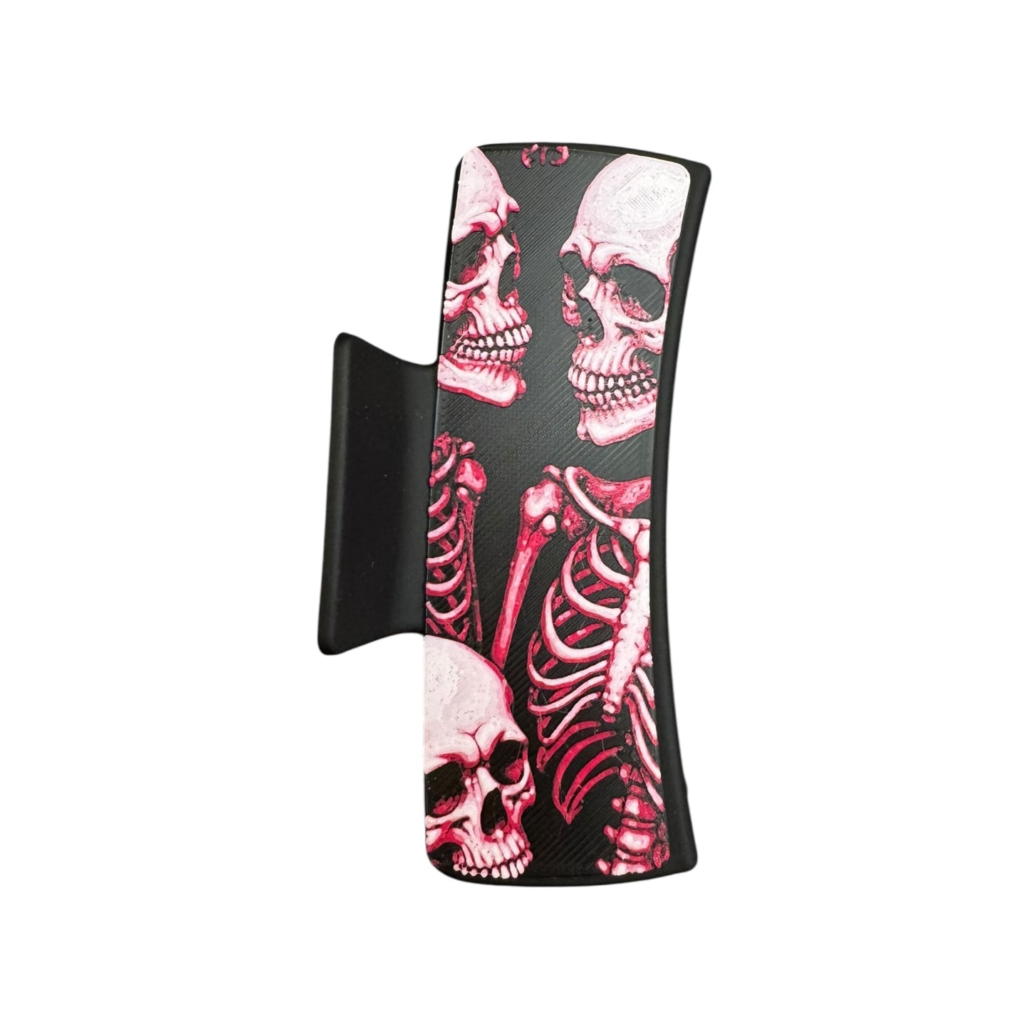 Tri Skelly Large Hair Claw Clip