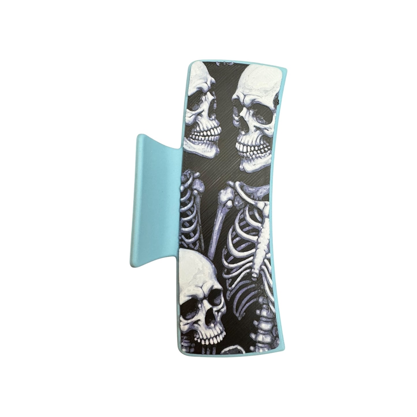Tri Skelly Large Hair Claw Clip