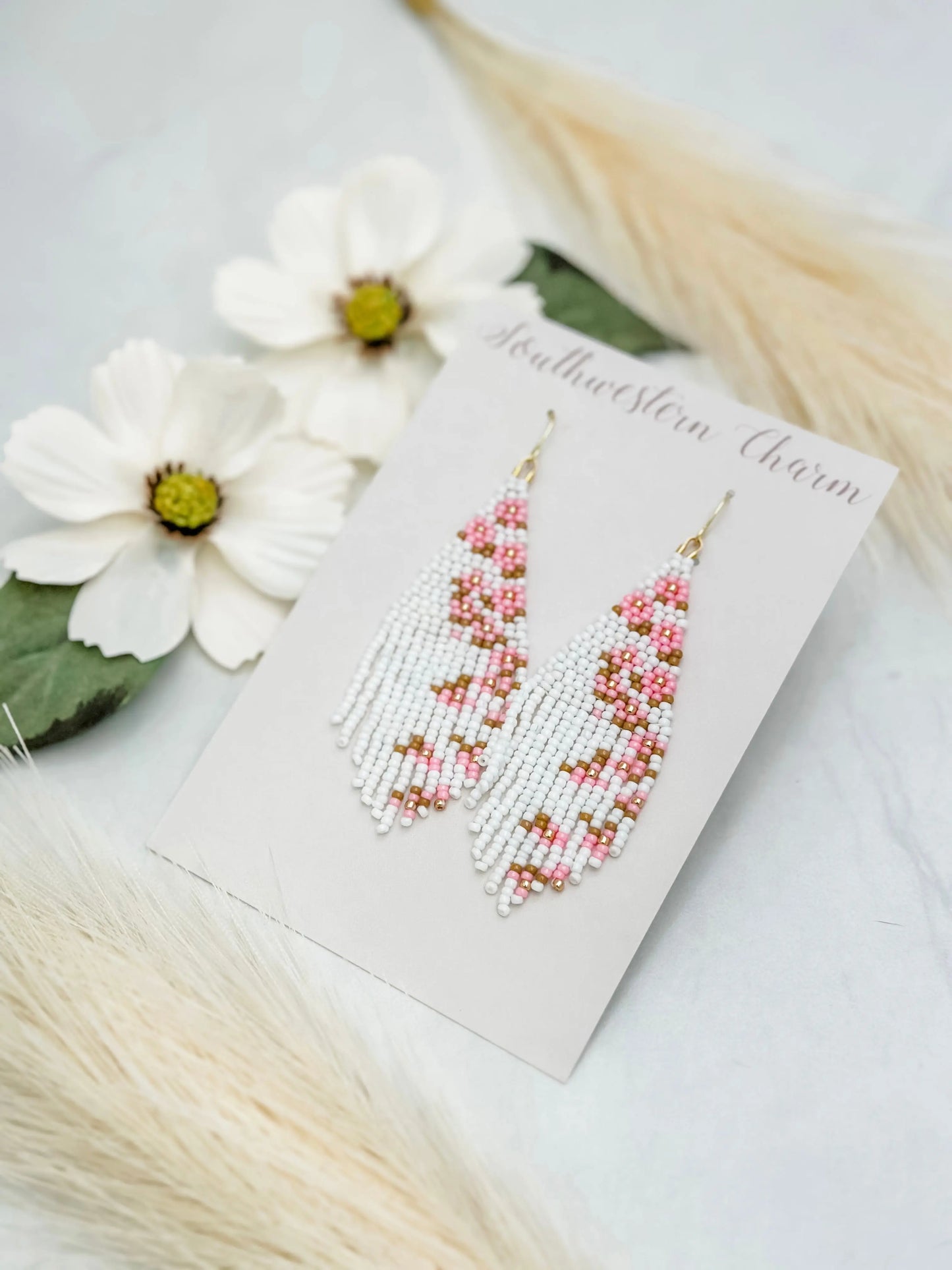 Blossom beaded earrings Andrea