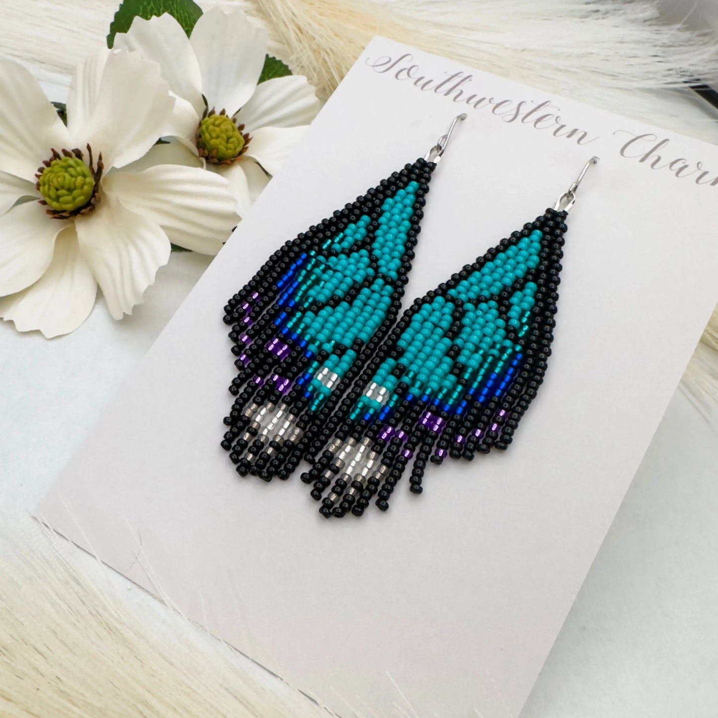 Butterfly Beaded Earrings Andrea