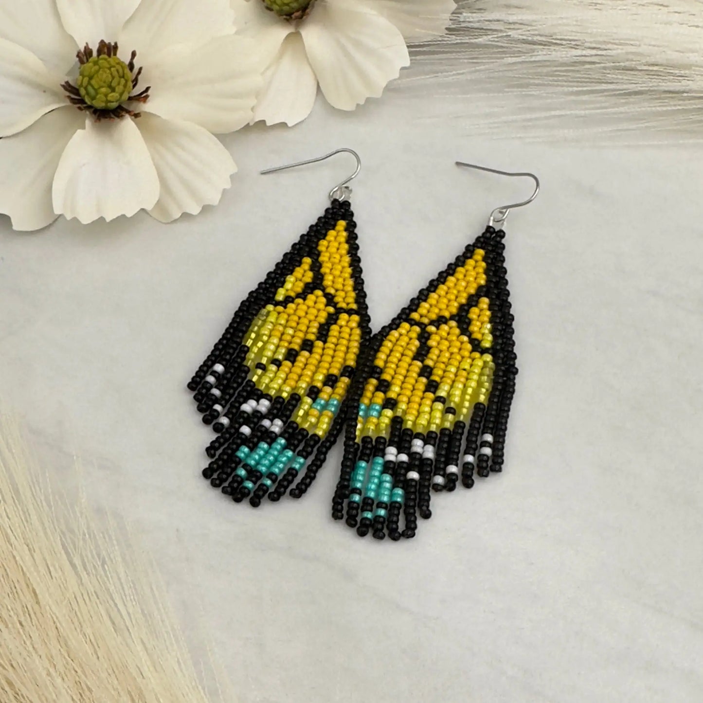 Butterfly Beaded Earrings Andrea