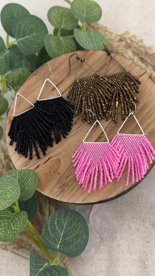 Gypsy beaded earring