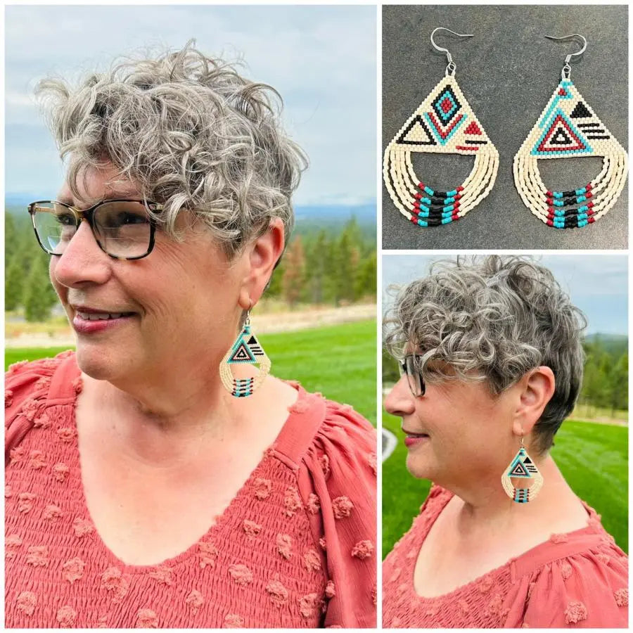 Ebb & Flow Beaded Earrings Samantha