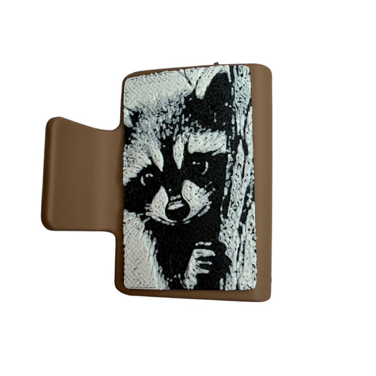 Raccoon - Small 3D Hair Claw