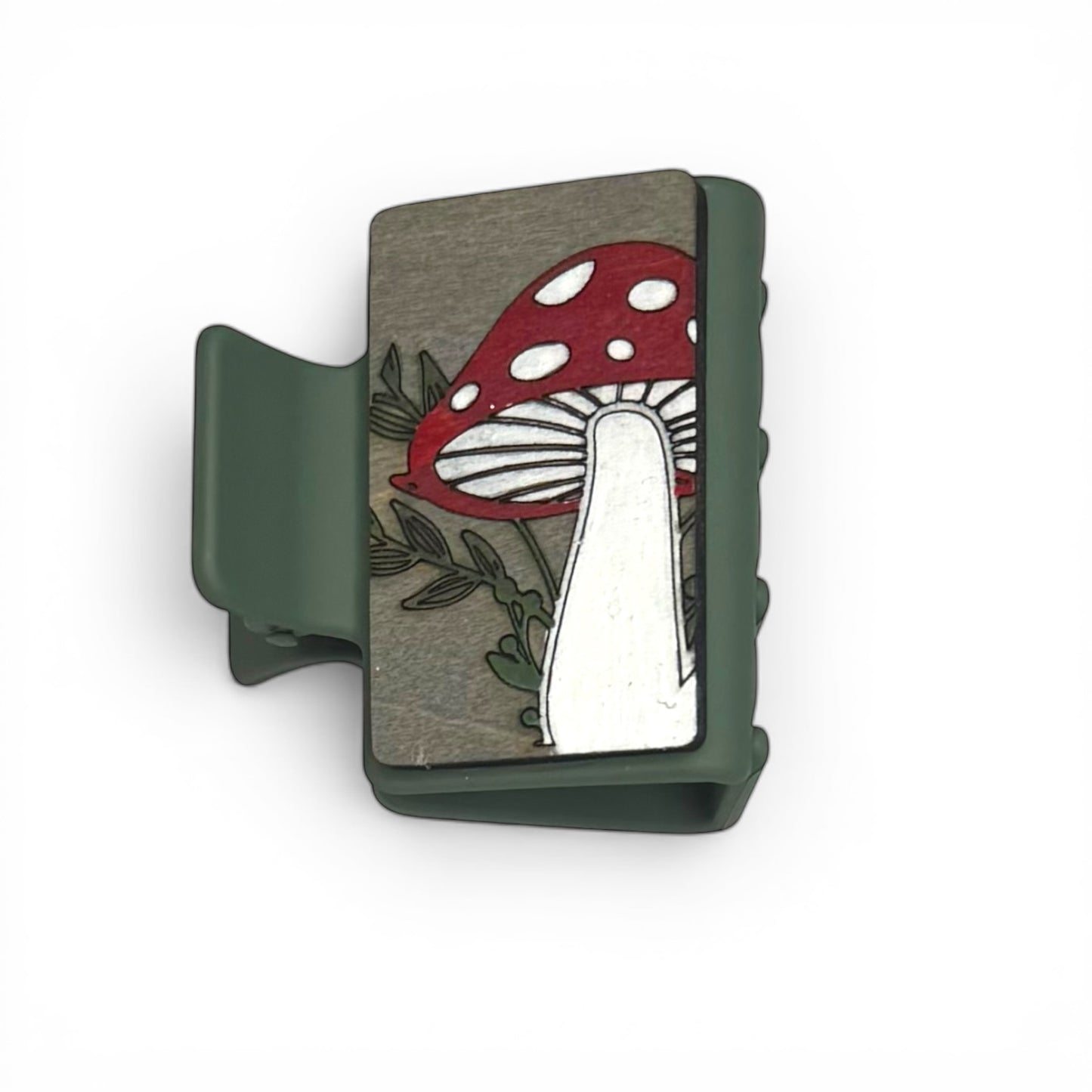 Single Mushroom Small Hair Claw Clip