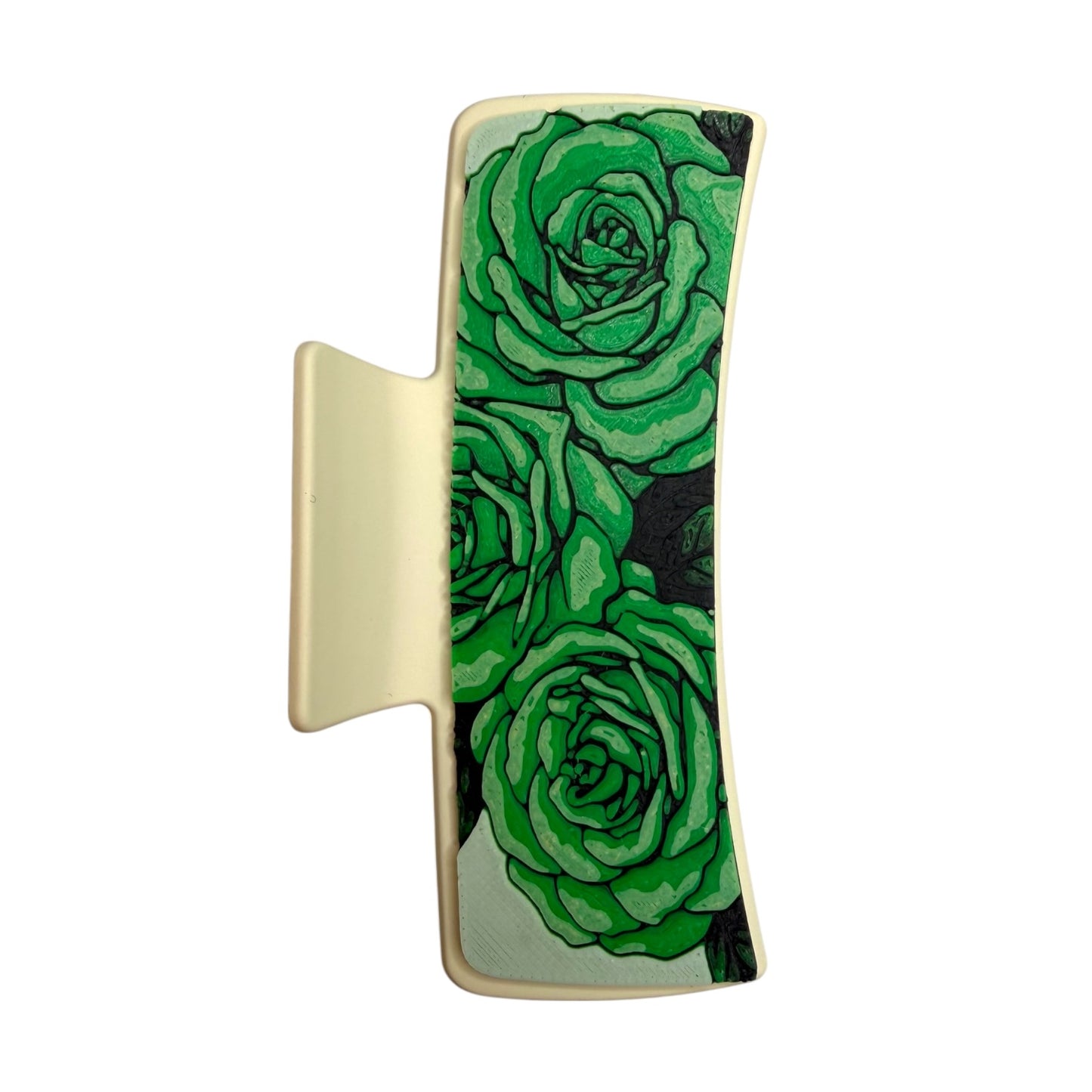 Rose 3D Print Hair Claw Clip - Large