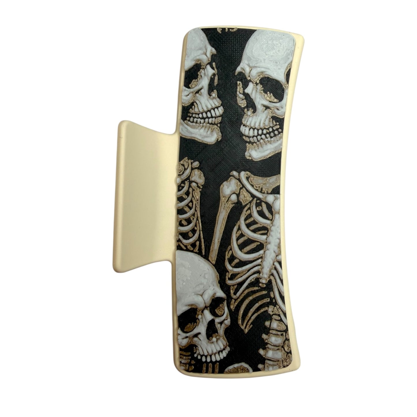 Tri Skelly Large Hair Claw Clip