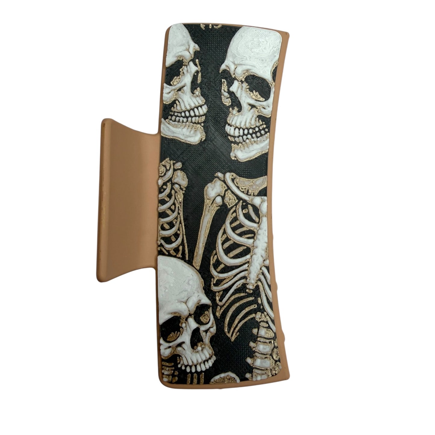 Tri Skelly Large Hair Claw Clip