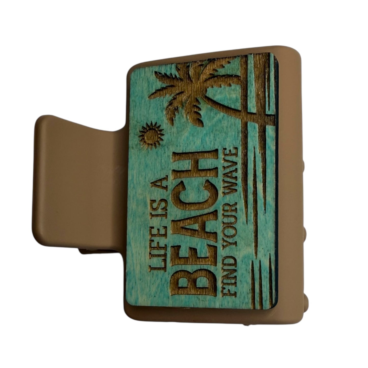 Life is a Beach Claw Clip 2" Small Clip