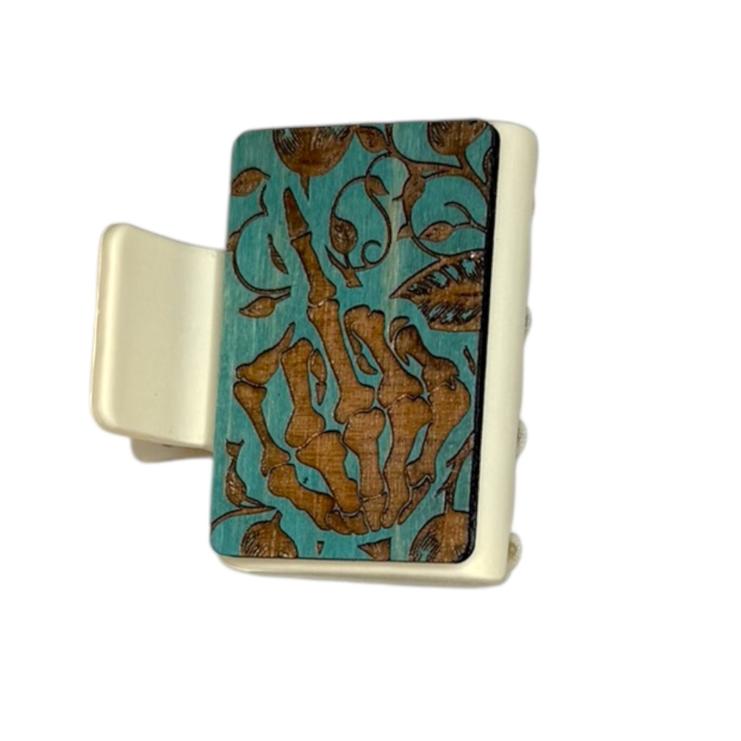 Middle Finger Hair Claw Clip - Small 2"