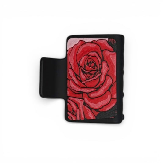 Rose 3D Print Hair Claw Clip - Small