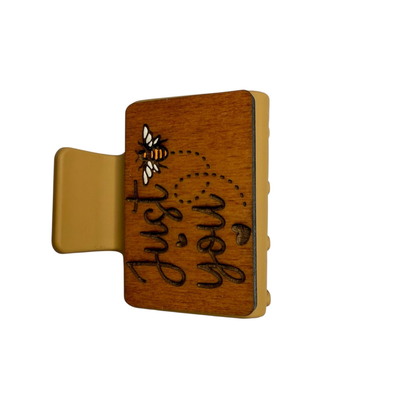 Just Bee You - Small Engraved Hair Claw