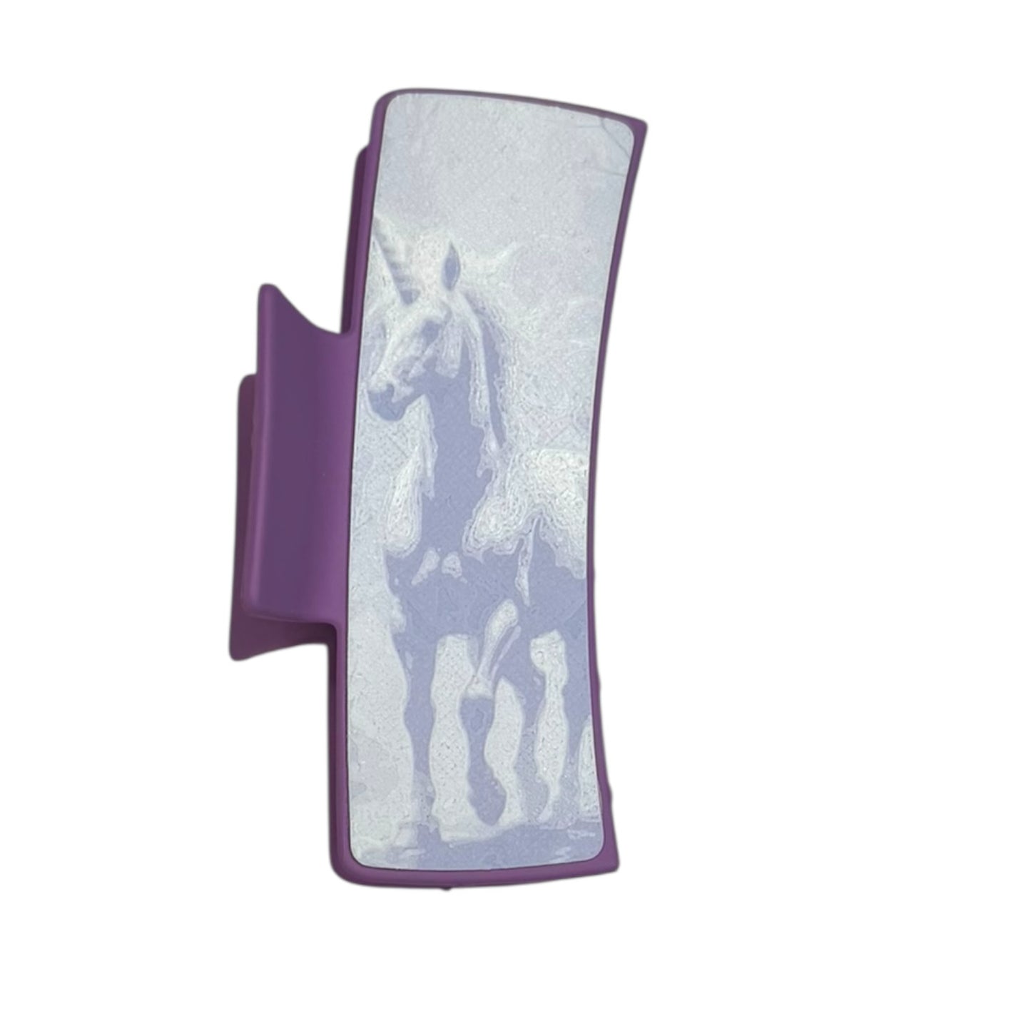 Unicorn Hair Claw Clip - Large 4”