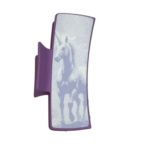Unicorn Hair Claw Clip - Large 4”