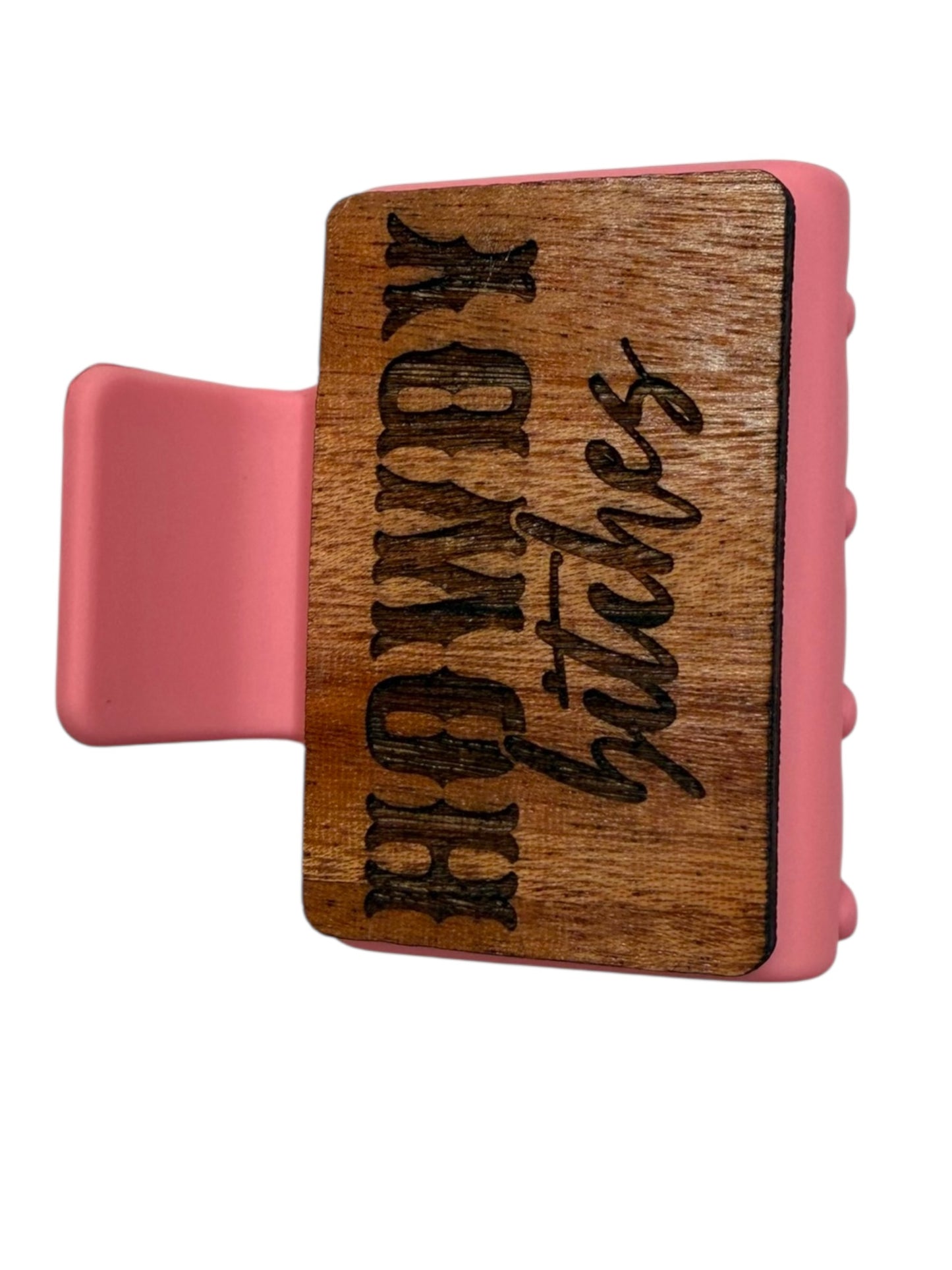 Howdy Bitches Engraved Claw Clip