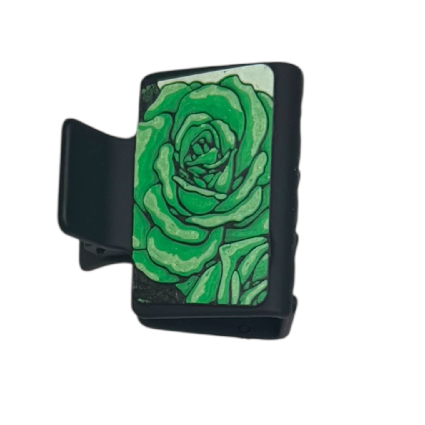 Rose 3D Print Hair Claw Clip - Small