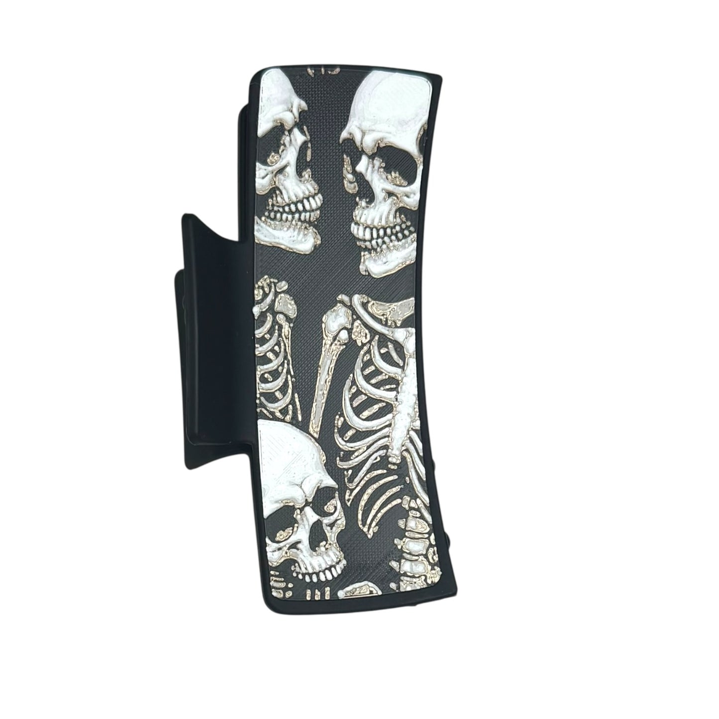 Tri Skelly Large Hair Claw Clip