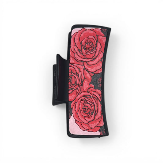 Rose 3D Print Hair Claw Clip - Large
