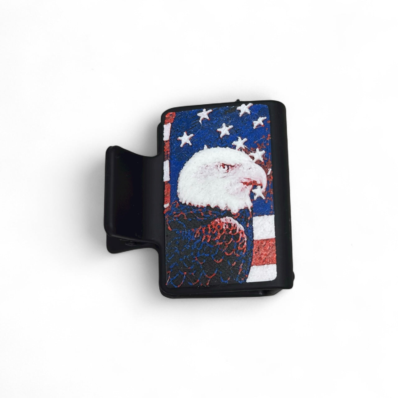 Eagle with Flag Hair Claw Clip