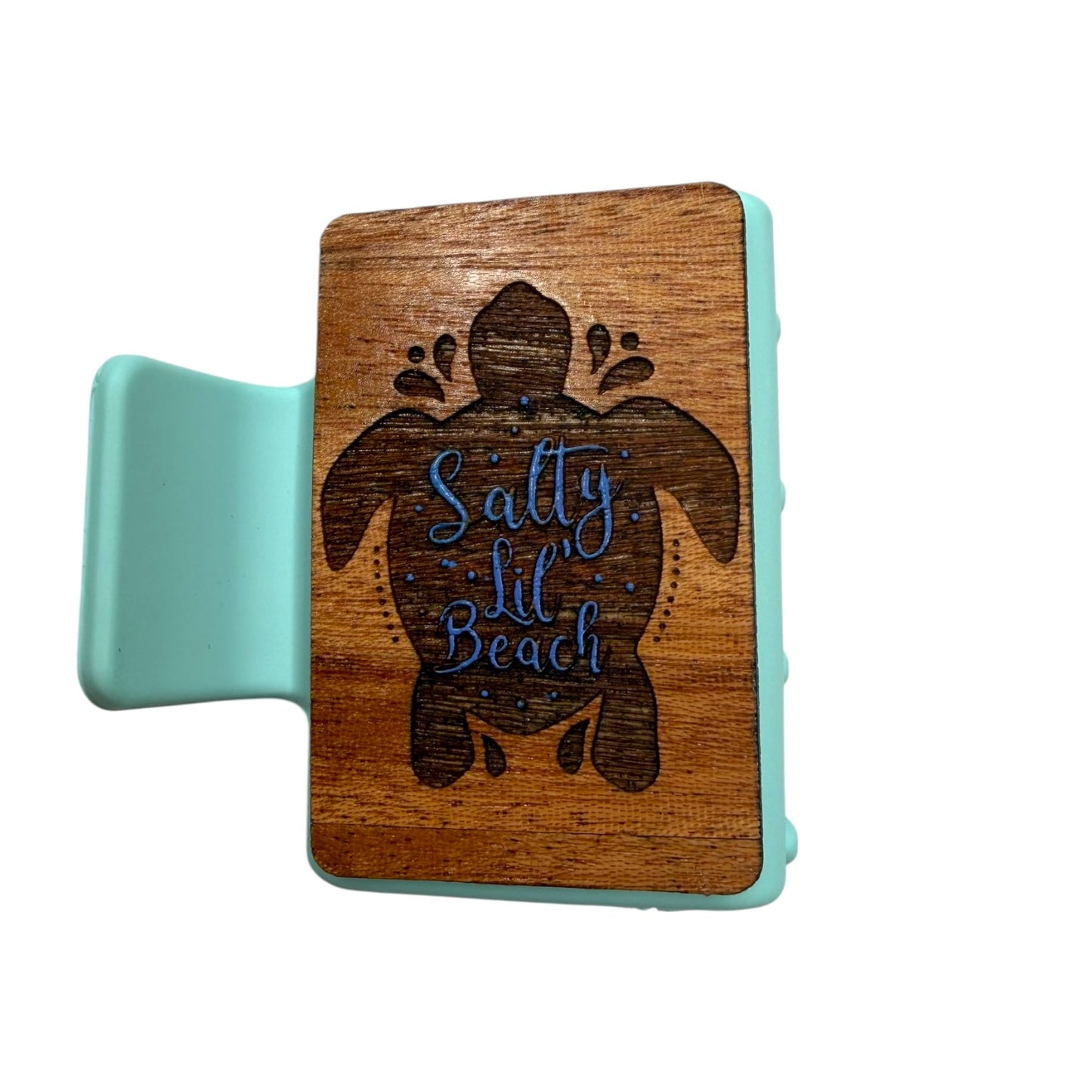 Salty Lil Beach - Small Engraved Hair Claw