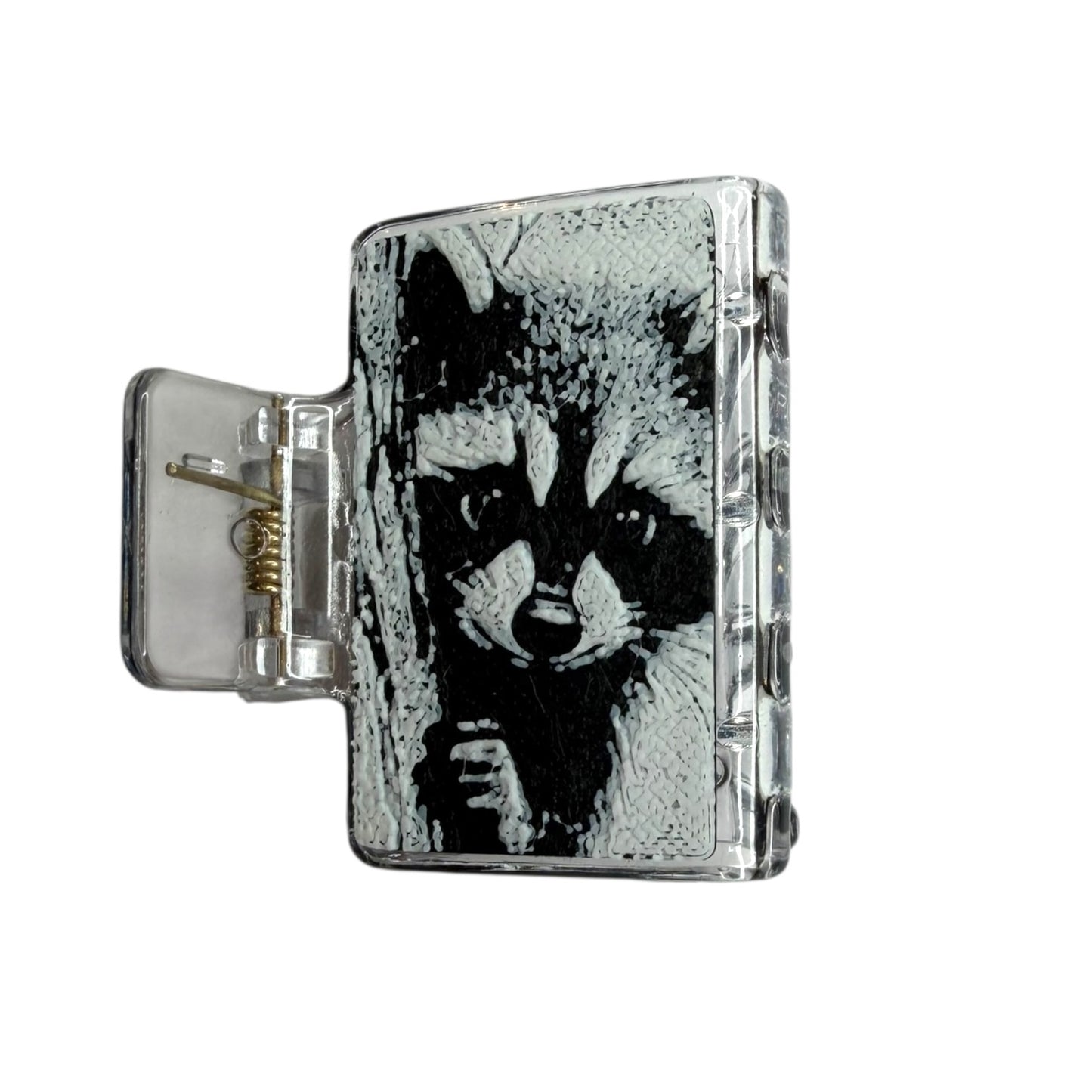 Raccoon - Small 3D Hair Claw