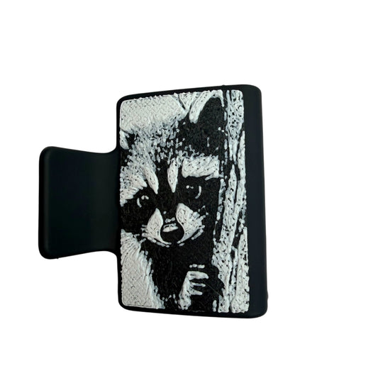 Raccoon - Small 3D Hair Claw