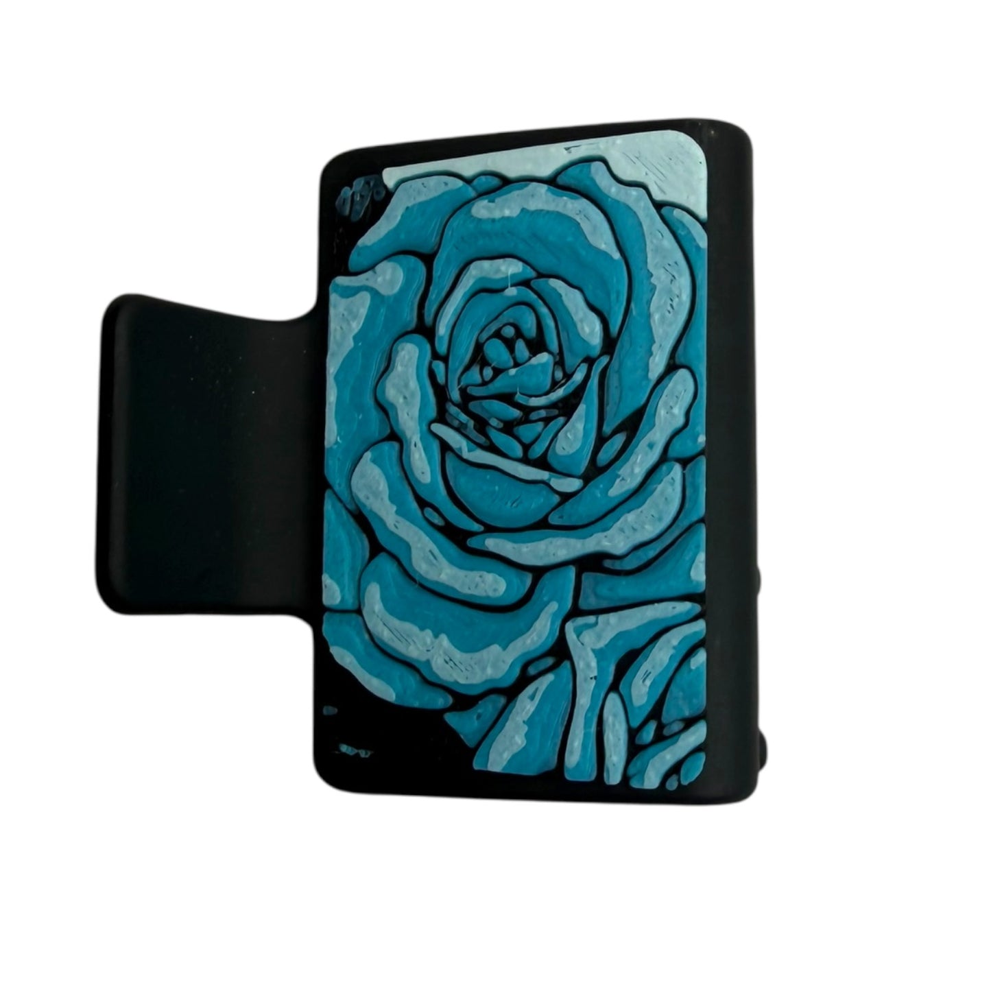 Rose 3D Print Hair Claw Clip - Small