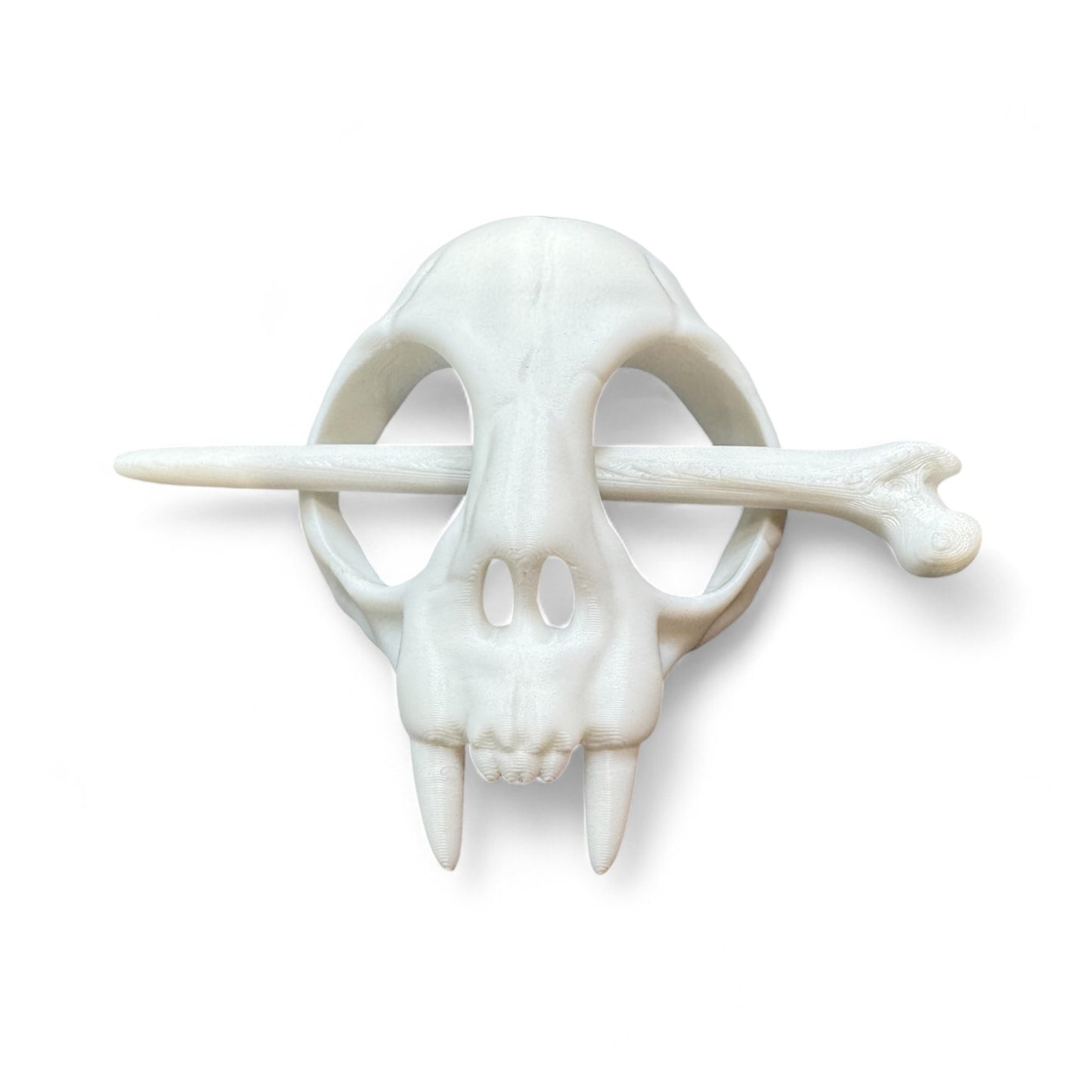 Cat Skull 3D Printed Hair Pin
