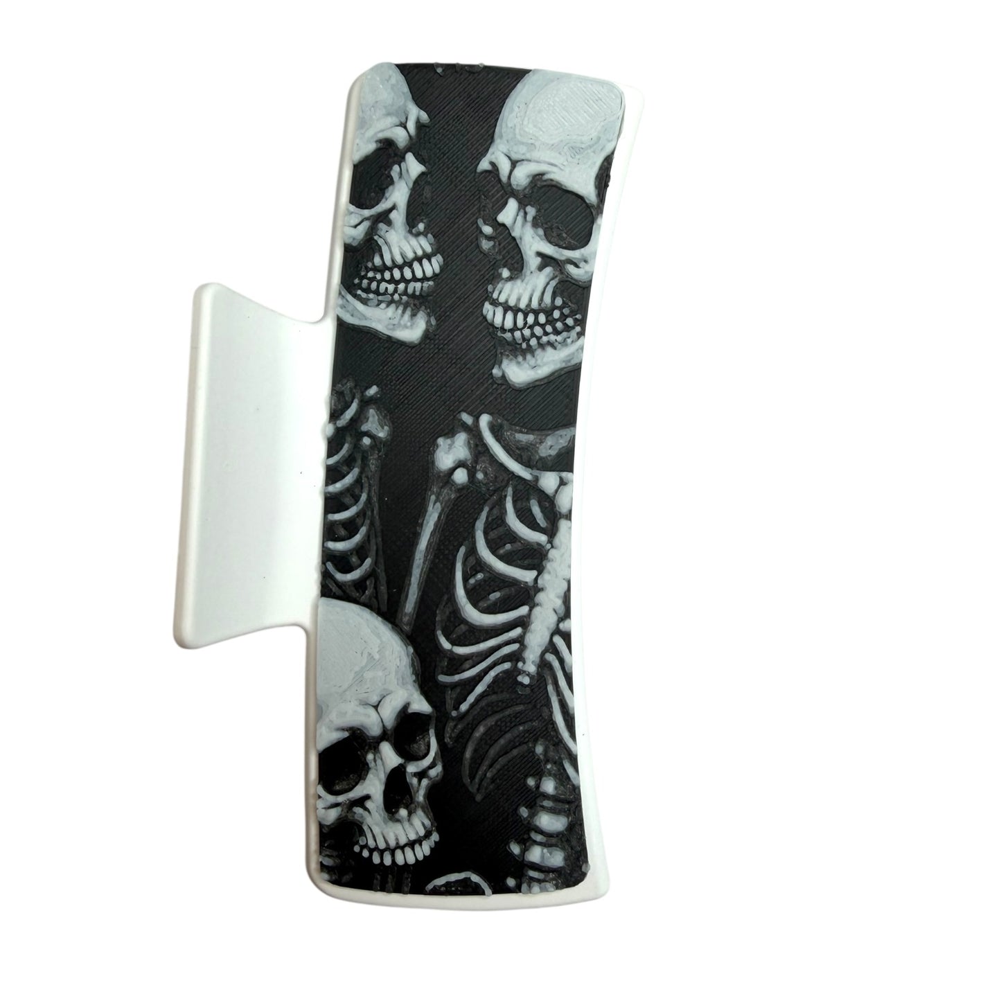 Tri Skelly Large Hair Claw Clip