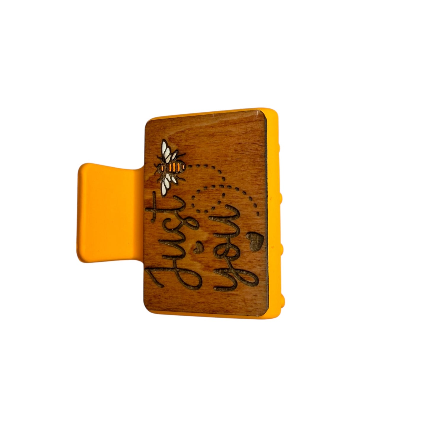 Just Bee You - Small Engraved Hair Claw