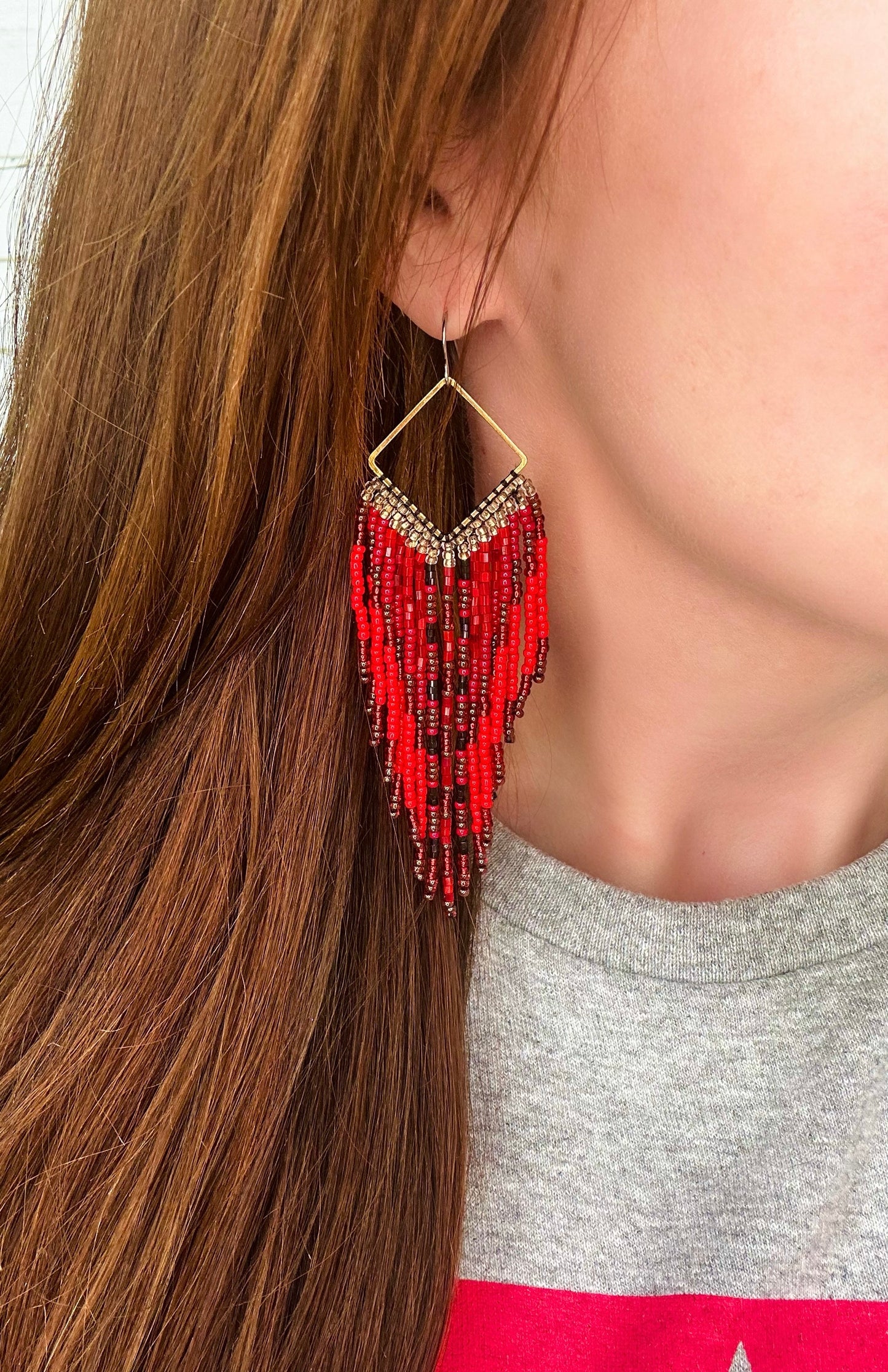 Ruby earrings