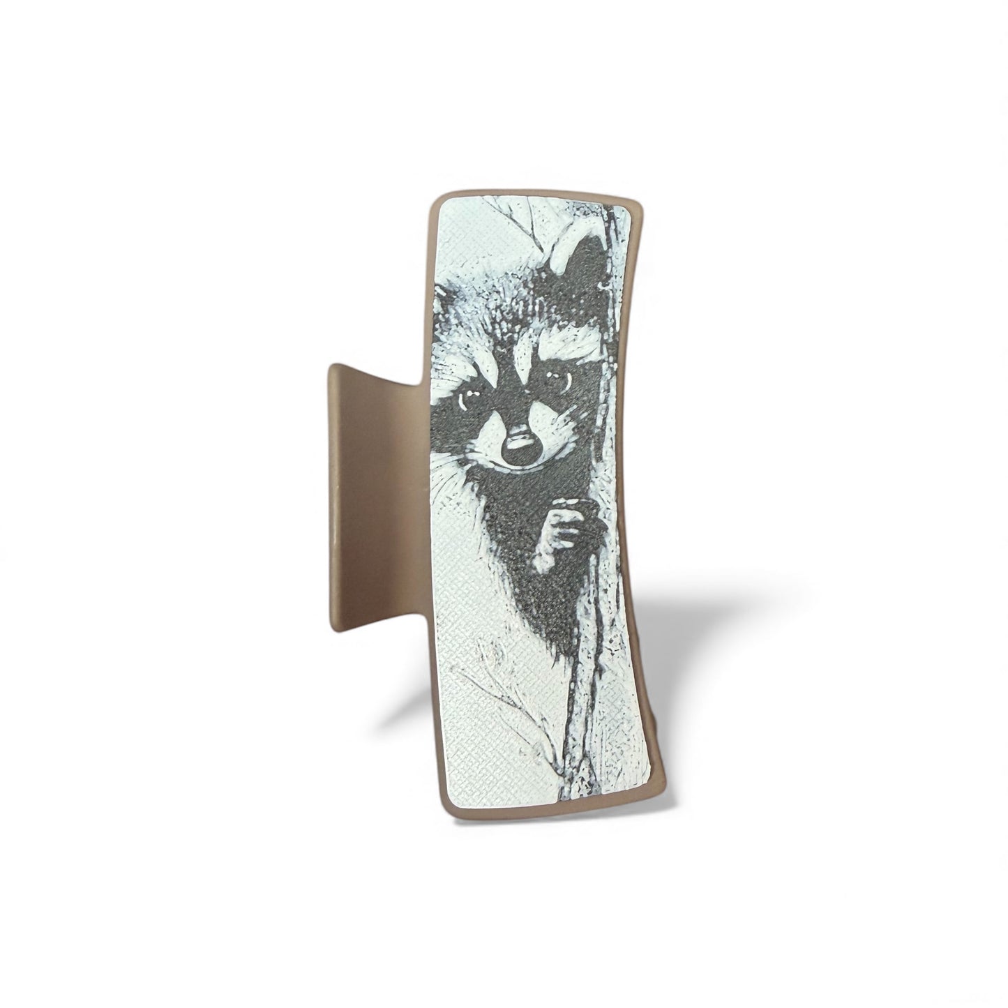 Raccoon Large Hair Claw Clip