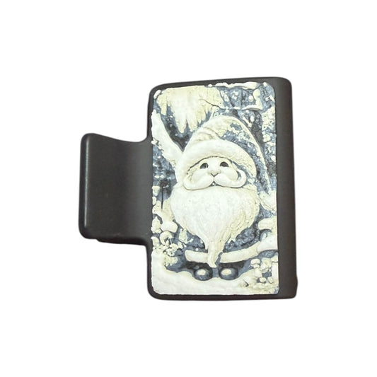 Santa Gnome Small Hair Claw Clip 2"