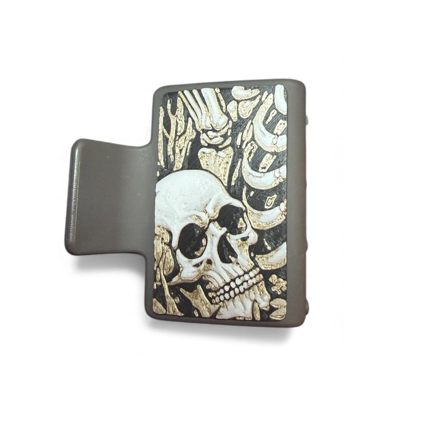 Skeleton Small Hair Claw Clip
