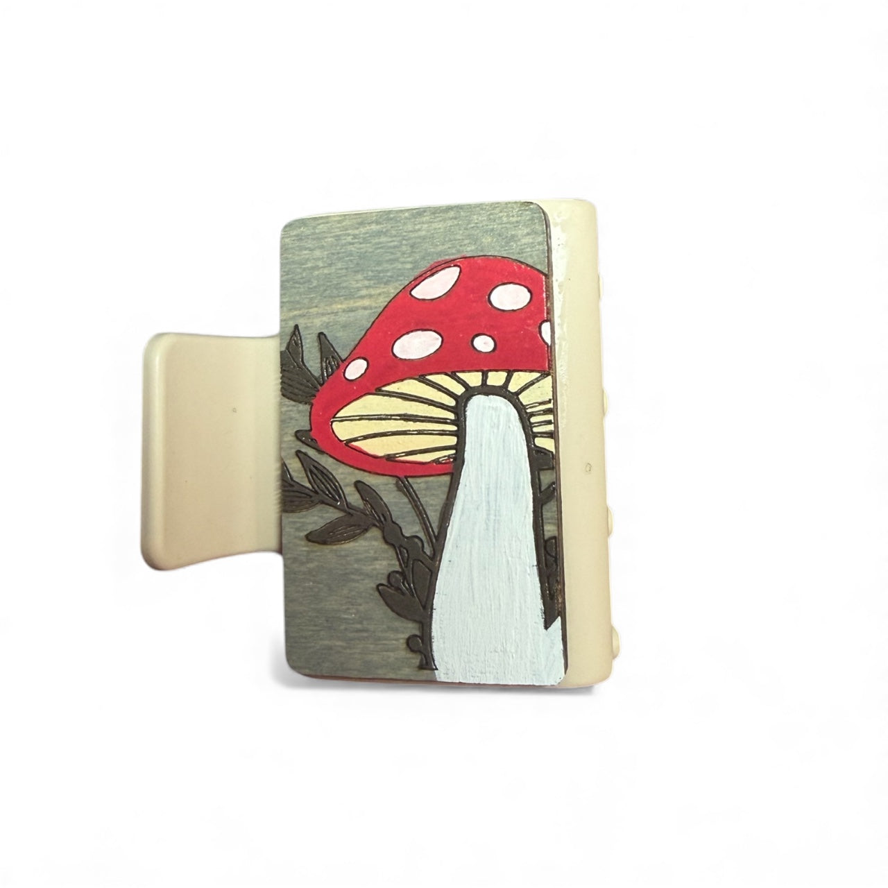 Single Mushroom Small Hair Claw Clip