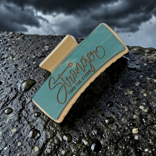 Stronger then the storm 4" Hair Claw Clip