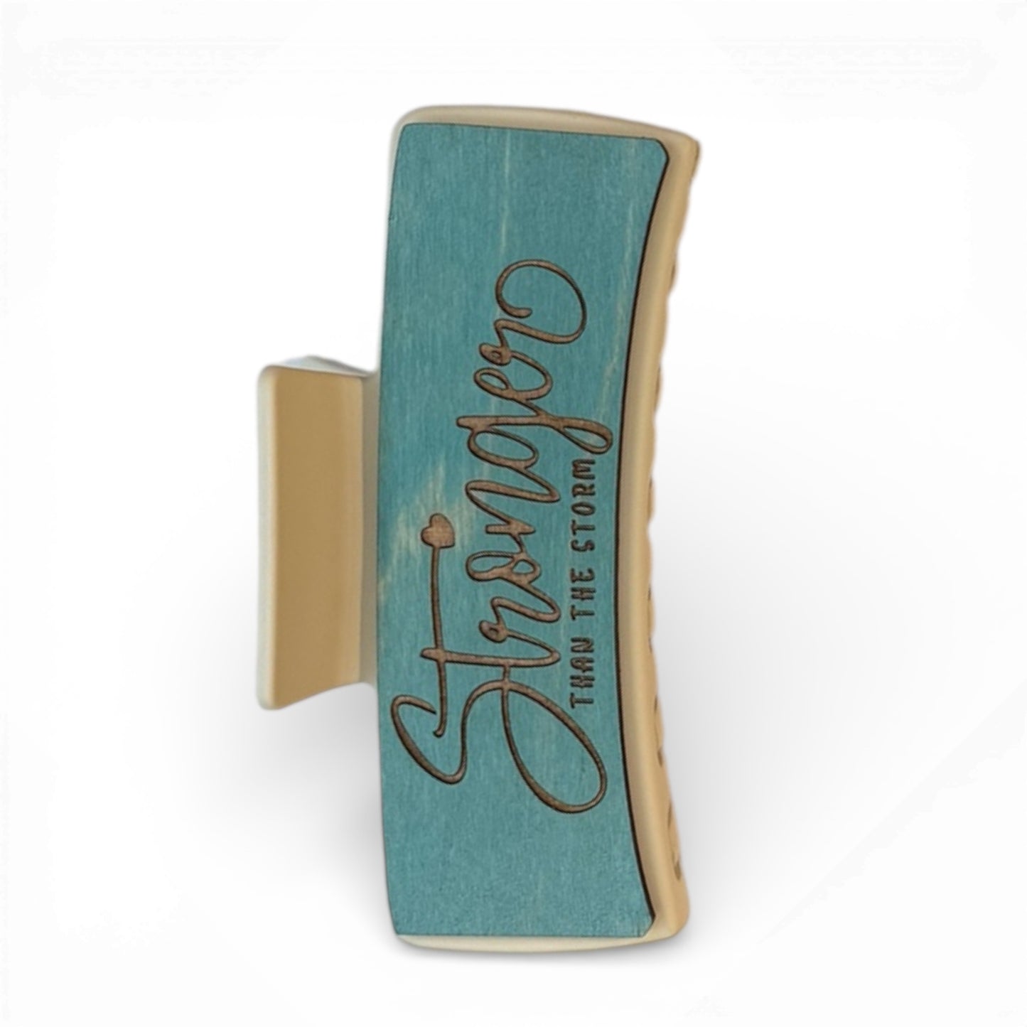 Stronger then the storm 4" Hair Claw Clip