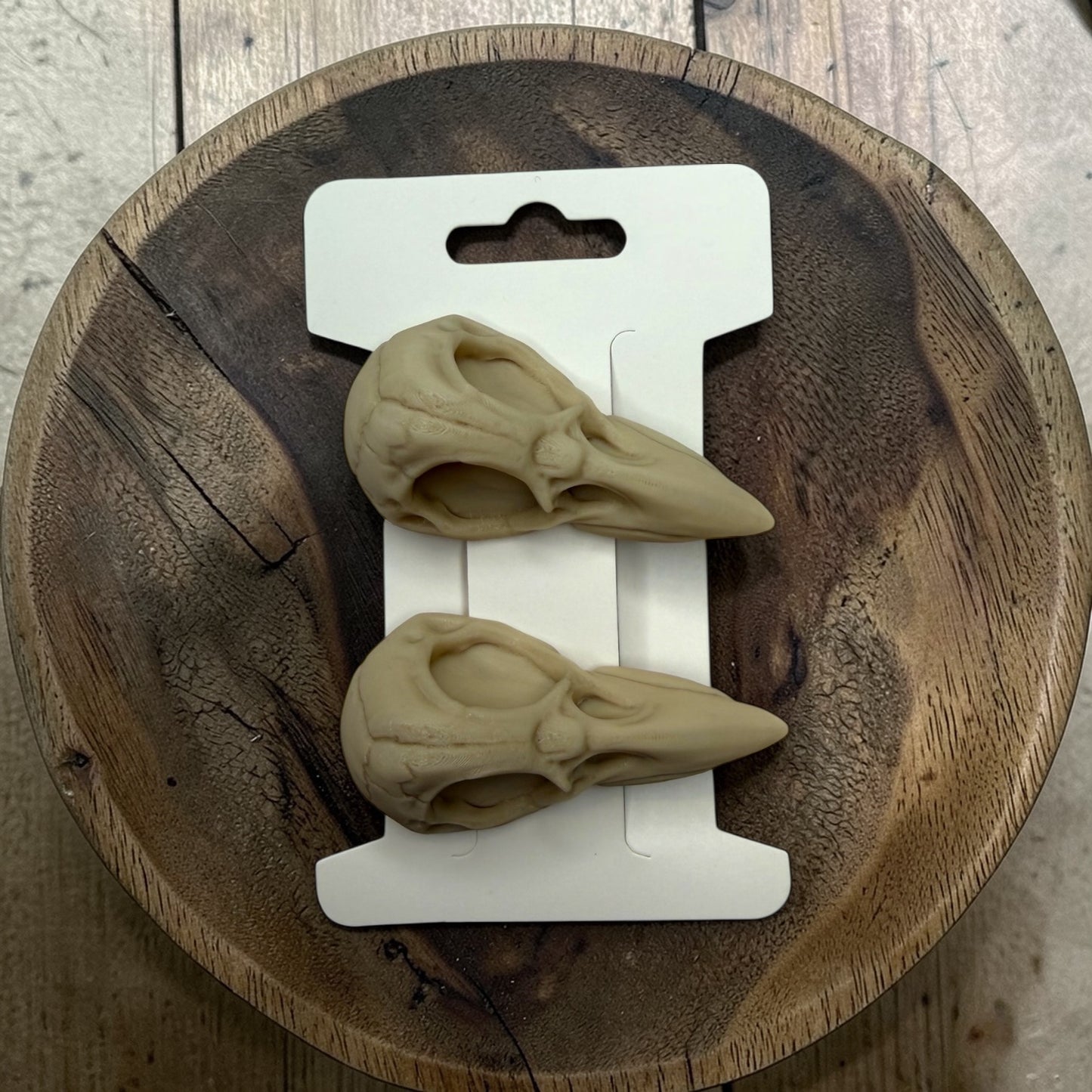 Crow Skull Hair Clip